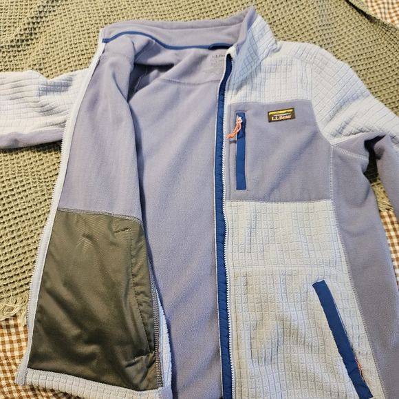 Womens Lavender LL Bean Windproof Fleece Jacket size large - Picture 1 of 3